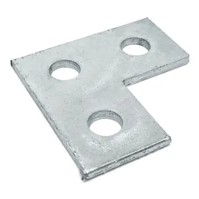 Read more on CSS FB126 | 80x80mm Galvanised Three Hole Flat L Plate Bracket