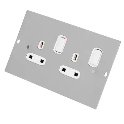 Read more on Electrak CR022 | 13A 2 Gang Double Switched Socket Outlet for Floor Service Box