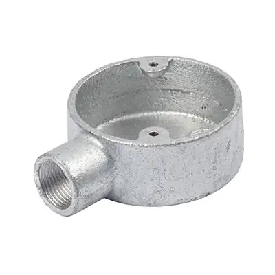 Read more on Green Brook 20G1N | Norslo 20mm Malleable Iron Galvanised Terminal Conduit Box