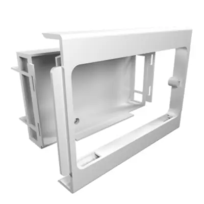 Read more on Marshall Tufflex CT70BB2WH | 100mm Maxi Trunking 2 Gang PVC-U Back Box Assembly, White