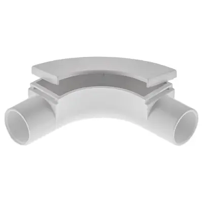 Read more on Marshall Tufflex MIB2WH | 20mm PVC Round Conduit Inspection Bend, White