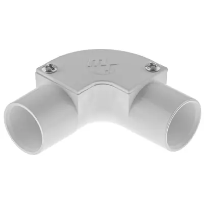 Read more on Marshall Tufflex MIE2WH | 20mm PVC Conduit Inspection Elbow, White