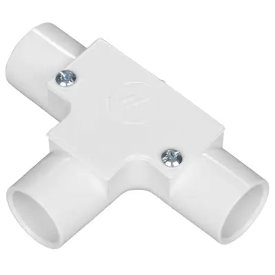 Read more on Marshall Tufflex MIT2WH | 20mm PVC Round Conduit Inspection Tee, White