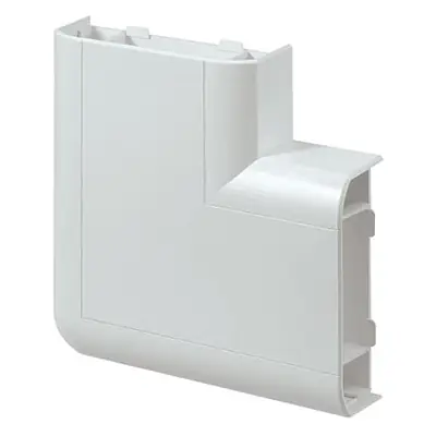 Read more on MK VP195WHI | Prestige 3D Three Compartment Skirting Trunking Flat Angle Up with Cover & Carrier, White