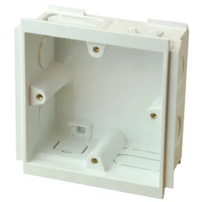Read more on MK VTS6035WHI | 1 Gang Back Box PVCu Prestige 2com 35mm White