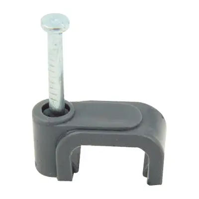 Read more on Olympic Fixings 075-161-045 | 6mm Flat Cable Clips, Grey (Pack of 100)