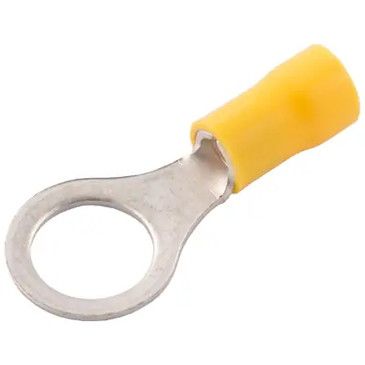 Read more on SWA 10YER | 10mm Insulated Ring Crimp Terminal For 4-6mm Cable, Yellow (Pack of 100)