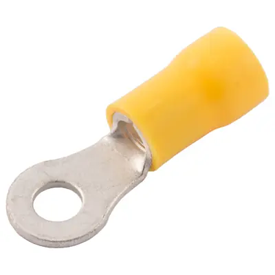 Read more on SWA 32YER | 3.2mm Insulated Ring Crimp Terminal For 4-6mm Cable, Yellow (Pack of 100)