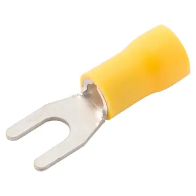 Read more on SWA 53YF | 4-6mm Pre-Insulated Fork Crimp Terminal, Yellow (Pack of 100)