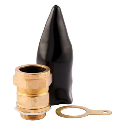 Read more on SWA CW50LSFPACK-ALT | 50mm LSF Outdoor Brass Cable Gland Pack with Gland, Steel Locknut, Earth Tag and Shroud