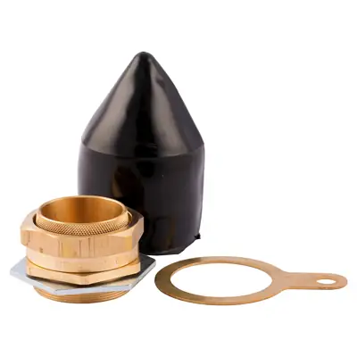 Read more on SWA PBW50SLSF-PK | 50mm LSF Indoor Brass Cable Gland Pack with 2x Gland, Steel Locknut, Earth Tag and Shroud