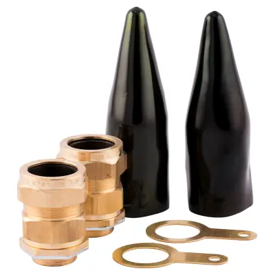 Read more on SWA PCW32LSF-PK | 32mm LSF Indoor and Outdoor Brass Cable Gland Pack with 2x Gland, Steel Locknut, Earth Tag and Shroud