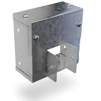 Read more on Trench SA44-22RE | 100x100mm to 50x50mm Reducer for Metal Cable Trunking, Galvanised