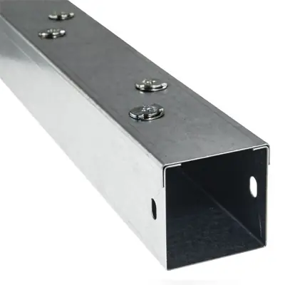 Read more on Trench ST66 | 150x150mmx3m Metal Cable Trunking Length, Galvanised
