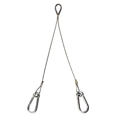 Read more on Zip-Clip TRS300-400 | Try-Lock 460mm Eyelet 50kg Carabiner Suspension Support System, Silver