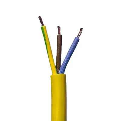 Read more on 3183AG4YEL | 4mm 3 Core PVC Round Flexible Arctic Grade Cable, Yellow (100m Drum)