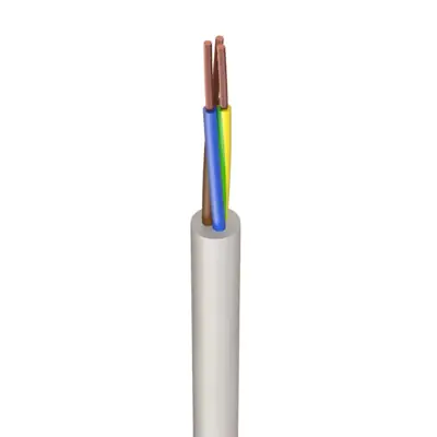 Read more on 3183Y1.5WHI | 1.5mm 3 Core PVC Round Flexible Cable, White (100m)