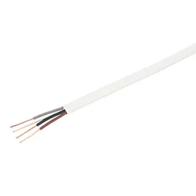 Read more on 6243BH1.5WHI | 1.5mm Flat Insulated 3 Core & Earth LSZH Cable, White (100m)