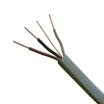 Read more on 6243YH1.5GRY | 1.5mm Flat Insulated 3 Core & Earth PVC Cable, Grey (100m)