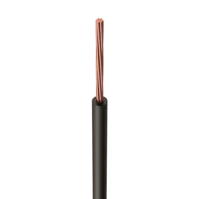 Read more on 6491B2.5BLK | 2.5mm 1 Core Round Insulated Single LSZH Cable, Black (100m)