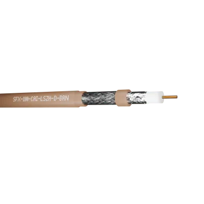 Read more on Securi-Flex SFX/100-CAI-LSZH-D-BRN-250 | Coaxial Cable SFX100 Dca LSZH Foam Filled CAI Platinum Approved Brown (250m)