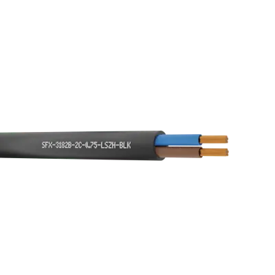 Read more on Securi-Flex SFX/3182B-2C-0.75-LSZH-BLK-U-100 | Power Cable Flexible 0.75mm 2 Core LSZH Black (100m)