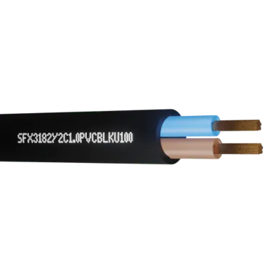 Read more on Securi-Flex SFX/3182Y-2C-1.0-PVC-BLK-U-100 | Power Cable Flexible 1.0mm 2 Core PVC Black (100m)