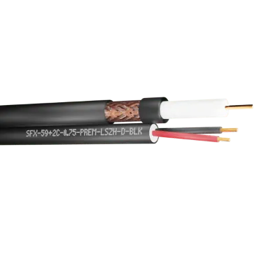 Read more on Securi-Flex SFX/59+2C-0.75-PREM-LSZH-D-BLK-100 | RG59 Cable Coaxial w/ 2 Power Cores 0.75mm Dca Premium Black UV LSZH (100m)