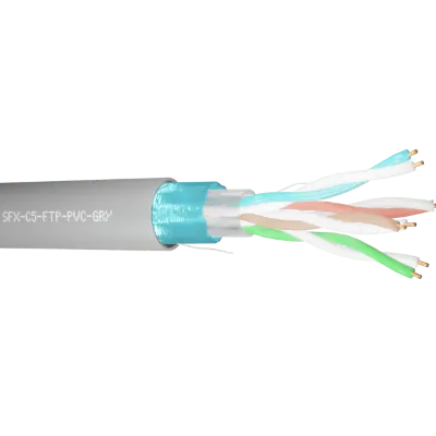 Read more on Securi-Flex SFX/C5-FTP-PVC-GRY-305 | Data Cable Cat5e 4 Pairs FTP PVC Grey (305m)