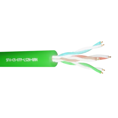 Read more on Securi-Flex SFX/C5-UTP-LSZH-GRN-305 | Data Cable Cat5e 4 Pairs UTP LSZH Green (305m)
