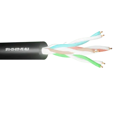 Read more on Securi-Flex SFX/C5-UTP-PE-BLK-305 | Data Cable Cat5e 4 Pairs UTP PE Black (305m)