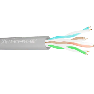 Read more on Securi-Flex SFX/C5-UTP-PVC-GRY-305 | Data Cable Cat5e 4 Pairs UTP PVC Grey (305m)