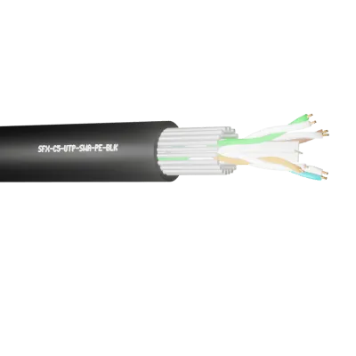 Read more on Securi-Flex SFX/C5-UTP-SWA-PE-BLK-50 | Data Cable Cat5e 4 Pairs UTP SWA PE Black (50m)