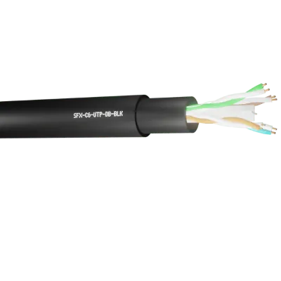 Read more on Securi-Flex SFX/C6-UTP-DB-BLK-1 | Data Cable Cat6 4 Pairs UTP HDPE Direct Burial Black (1m)
