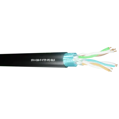 Read more on Securi-Flex SFX/C6A-F-FTP-PE-BLK-1 | Data Cable Cat6A 4 Pairs F/FTP PE Black (1m)