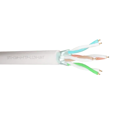 Read more on Securi-Flex SFX/C6A-UFTP-LSZH-WHT-305 | Data Cable Cat6A 4 Pairs U/FTP LSZH White (305m)
