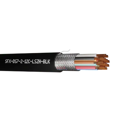Read more on Securi-Flex SFX/DS-7-2-12C-LSZH-BLK-100 | Defence Standard Control Cable 7 x 0.2mm 12 Core TCWB Screened UV LSZH Black (100m)