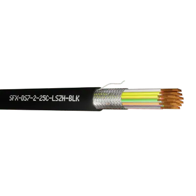 Read more on Securi-Flex SFX/DS-7-2-25C-LSZH-BLK-1 | Defence Standard Control Cable 7 x 0.2mm 25 Core TCWB Screened UV LSZH Black (1m)