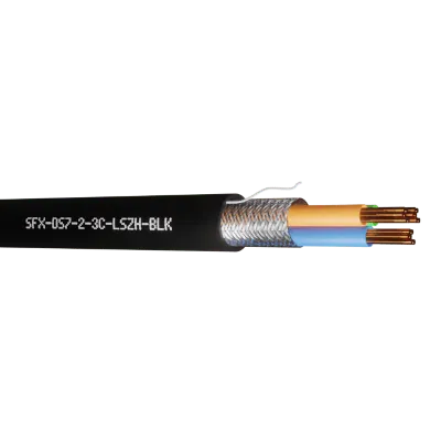 Read more on Securi-Flex SFX/DS-7-2-3C-LSZH-BLK-100 | Defence Standard Control Cable 7 x 0.2mm 3 Core TCWB Screened UV LSZH Black (100m)