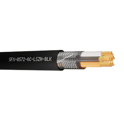 Read more on Securi-Flex SFX/DS-7-2-6C-LSZH-BLK-100 | Defence Standard Control Cable 7 x 0.2mm 6 Core TCWB Screened UV LSZH Black (100m)