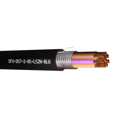 Read more on Securi-Flex SFX/DS-7-2-8C-LSZH-BLK-100 | Defence Standard Control Cable 7 x 0.2mm 8 Core TCWB Screened UV LSZH Black (100m)