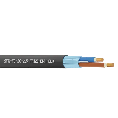 Read more on Securi-Flex SFX/FC-2C-2.5-FR120-ENH-BLK-100 | Fire Rated Cable 2.5mm 2 Core 300/500V Red Enhanced FLAME-FLEX 120 (100m)