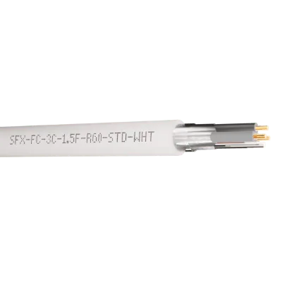 Read more on Securi-Flex SFX/FC-3C-1.5-FR60-STD-WHT-100 | Fire Rated Cable 1.5mm 3 Core 300/500V White Standard FLAME-FLEX 60 (100m)