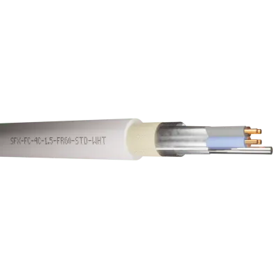 Read more on Securi-Flex SFX/FC-4C-1.5-FR60-STD-WHT-100 | Fire Rated Cable 1.5mm 4 Core 300/500V White Standard FLAME-FLEX 60 (100m)