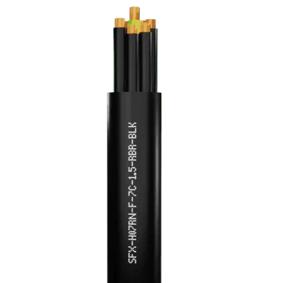 Read more on Securi-Flex SFX/H07RN-F-7C-1.5-RBR-BLK-1 | Power Cable Flexible 1.5mm 7 Core H07RN-F Rubber Black (1m)