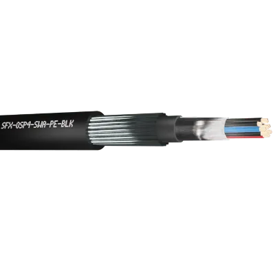 Read more on Securi-Flex SFX/OSP4-SWA-PE-BLK-1 | Belden Cable OSP4 4 Pairs 24AWG Overall Foil Screen 600V SWA PE Black 9504 (1m)