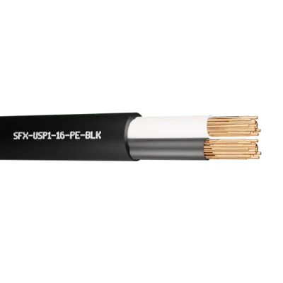 Read more on Securi-Flex SFX/USP1-16-PE-BLK-1 | Dali Cable USP1-16 1 Pair 16AWG Unscreened 600V PE Black 8471 (1m)