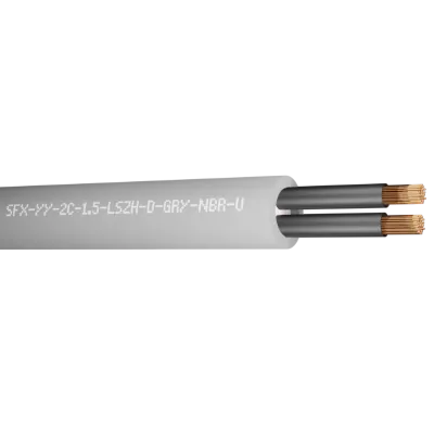 Read more on Securi-Flex SFX/YY-2C-1.5-LSZH-D-GRY-NBR-U-100 | YY Cable Flexible 2 Core 1.5mm Numbered Cores Dca LSZH Grey (100m)