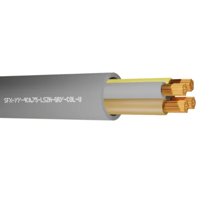 Read more on Securi-Flex SFX/YY-4C-0.75-LSZH-GRY-COL-U-1 | YY Cable Flexible 0.75mm 4 Core Coloured Cores LSZH Grey (1m)