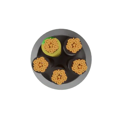 44061-2 Securi-Flex SFX/YY-5C-4.0-LSZH-GRY-NBR-U-1 | YY Cable Flexible 4mm 5 Core Numbered Cores LSZH Grey (1m)